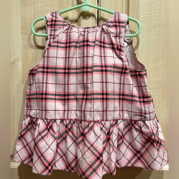 Burberry Other - Burberry Girls Pink Ruffle Back Top